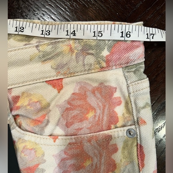 THE KOOPLES PRINTED BOYFRIEND JEANS Color is Ecru Size 42 FR/ 10 US NWT - Picture 13 of 15